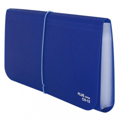 Carpeta Clasificadora Recibos Plus Office Azul