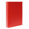 Carpeta Plus Office Folio CartÃ³n Forrado 4 Anillas 40mm Rojo