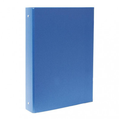 Carpeta Plus Office Folio CartÃ³n Forrado 4 Anillas 40mm Azul