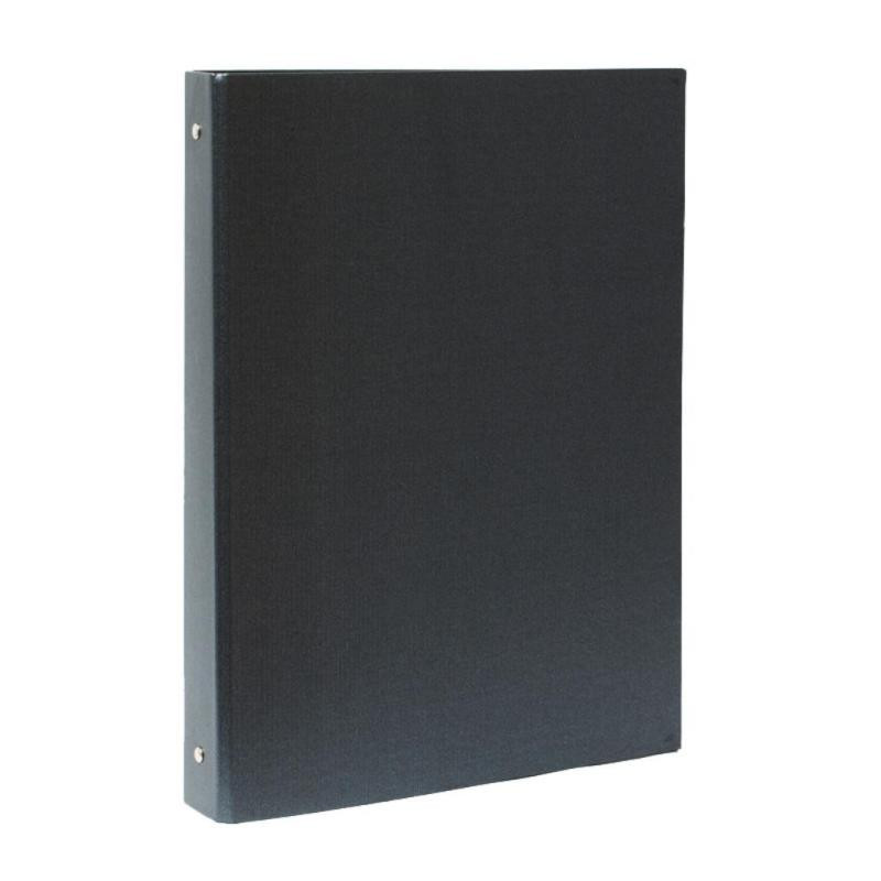 Carpeta Plus Office Folio CartÃ³n Forrado 4 Anillas 25mm Negro