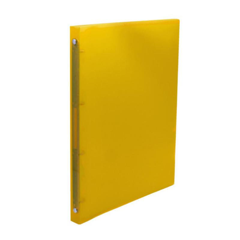 Carpeta Flexible Plus Office A4 4 Anillas 16 mm Amarillo