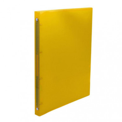 Carpeta Flexible Plus Office A4 4 Anillas 16 mm Amarillo