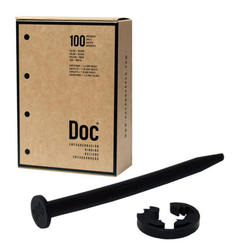 Encuadernador Doc&Paper Negro /100ud.