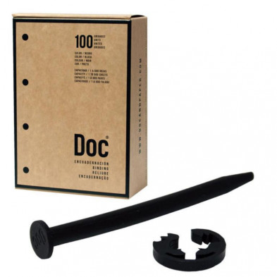 Encuadernador Doc&Paper Negro /100ud.