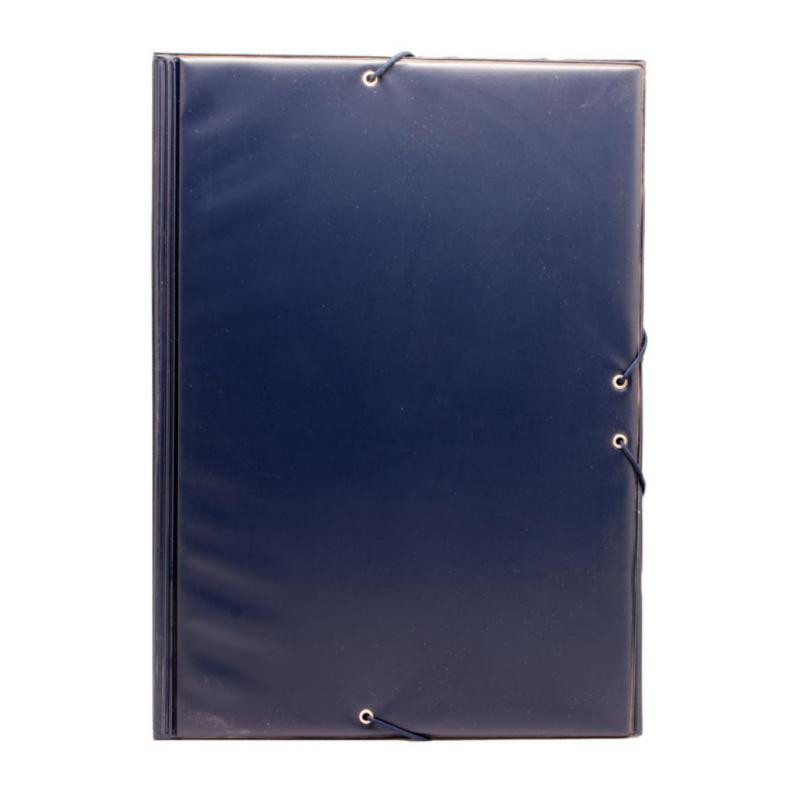 Carpeta Folio con goma azul marino