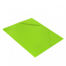 Carpeta Plus Soft A4+ Goma y Solapas Verde Claro