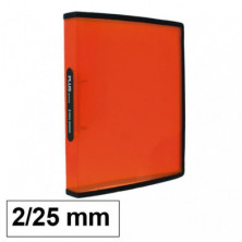 Carpeta Plus Office A4 PP 2 Anillas 25mm Naranja