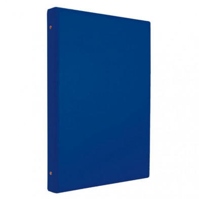 Carpeta Pvc Folio Iberplas 4 Anillas 25 mm Azul Marino