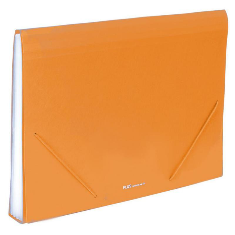 Carpeta Clasificadora Plus Office A4 Naranja Opaco