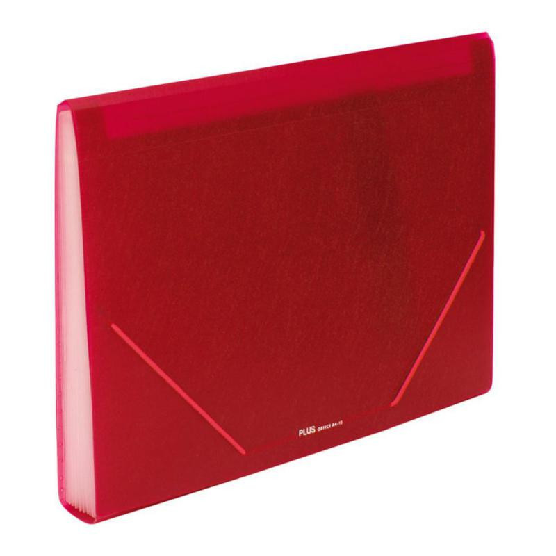 Carpeta Clasificadora Plus Office A4 Rojo Opaco