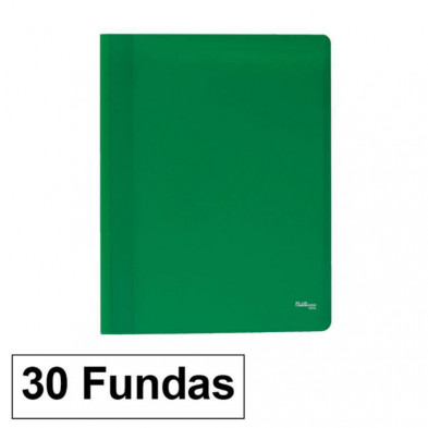 Carpeta Flexible Plus Office A4 Verde 30 Fundas