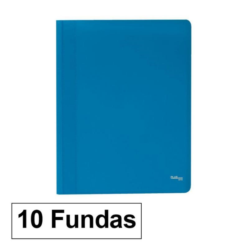 Carpeta Flexible Plus Office A4 Azul 10 Fundas