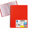 Carpeta Plus Office Espiral 40 Fundas Roja