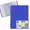 Carpeta Dossier Plus Office Espiral 30 Fundas Azul