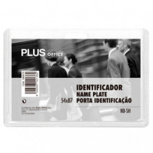 Identificador Plus Office PP RÃ­gido 54X87mm Horizontal