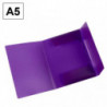 Carpeta Plus Office A5 PP Gomas y Solapas Violeta