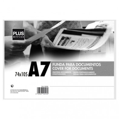 Fundas para Documentos Plus Office A7 Transparente