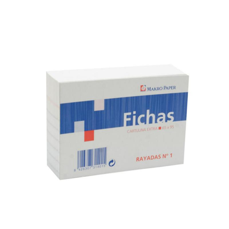 Fichas Rayadas Plus Office 65mmx95mm NÂº1 100 Hojas