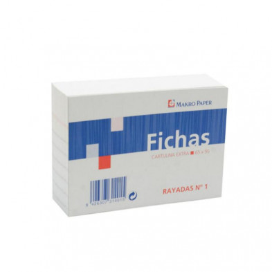 Fichas Rayadas Plus Office 65mmx95mm NÂº1 100 Hojas