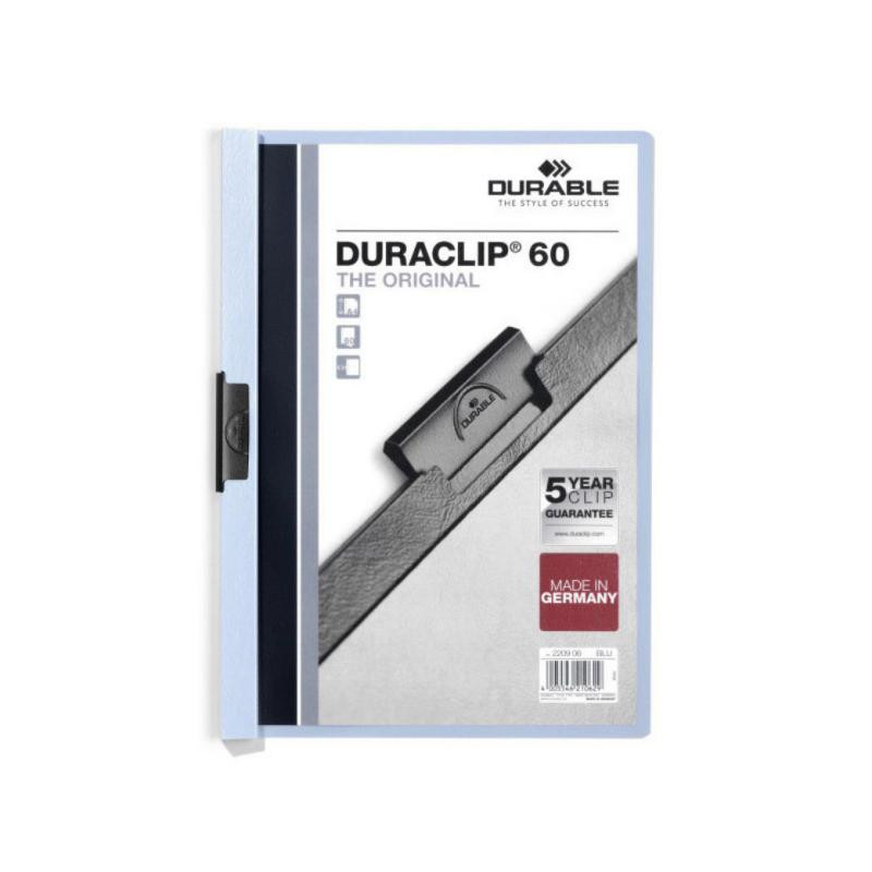 Dossier Durable A4 Duraclip 60 Hojas Azul Claro