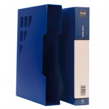 Carpeta Plus Office A4 con CajetÃ­n 80 Fundas Azul