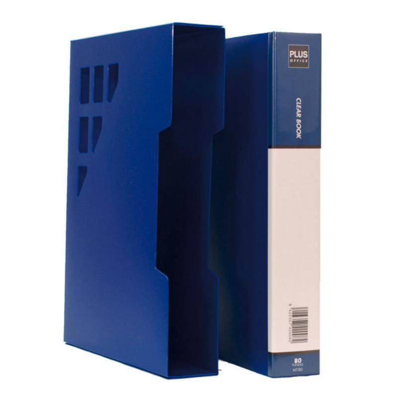 Carpeta Plus Office A4 con CajetÃ­n 80 Fundas Azul