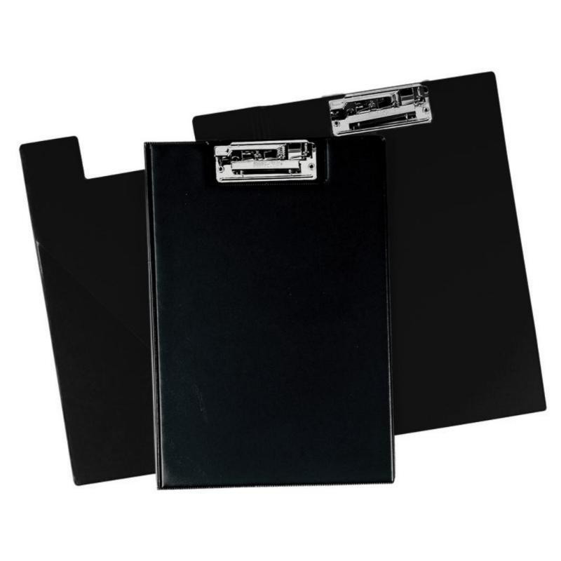 Carpeta Folio con Miniclip Pvc Azul Negro