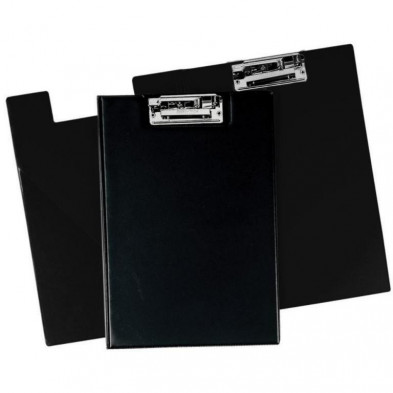 Carpeta Folio con Miniclip Pvc Azul Negro