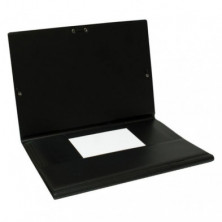 Carpeta Iberplas Pvc Folio Gomas y Solapas Negro