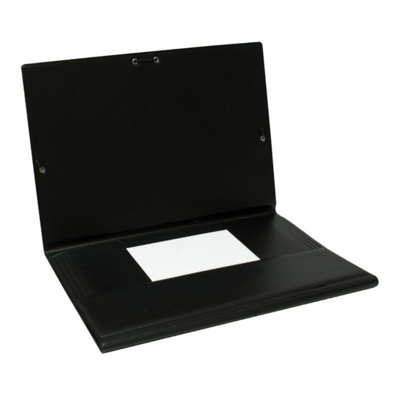 Carpeta Iberplas Pvc Folio Gomas y Solapas Negro