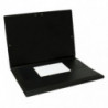 Carpeta Iberplas Pvc Folio Gomas y Solapas Negro