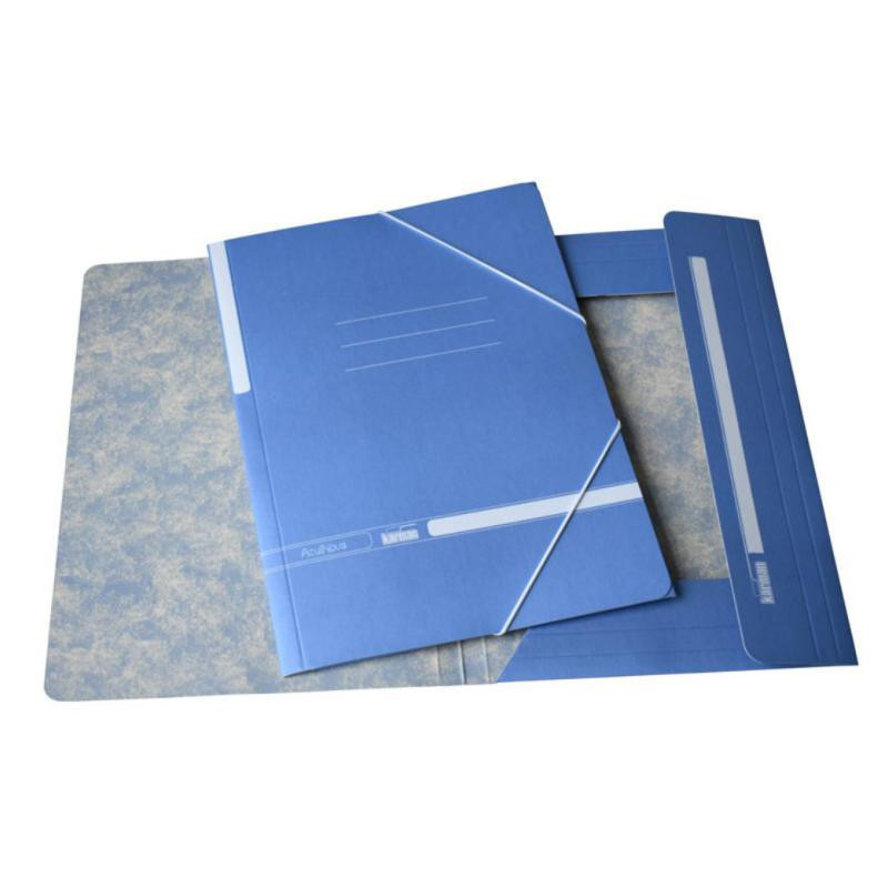 Carpeta con Gomas Karman Folio con Solapas Azul