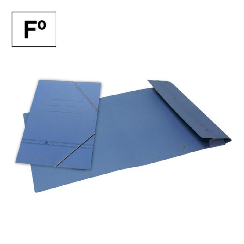 Carpeta Karman Folio con Gomas con Bolsa Azul