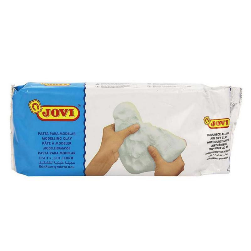 Pasta para modelar endurecible Air Dry Jovi 1000g Blanco