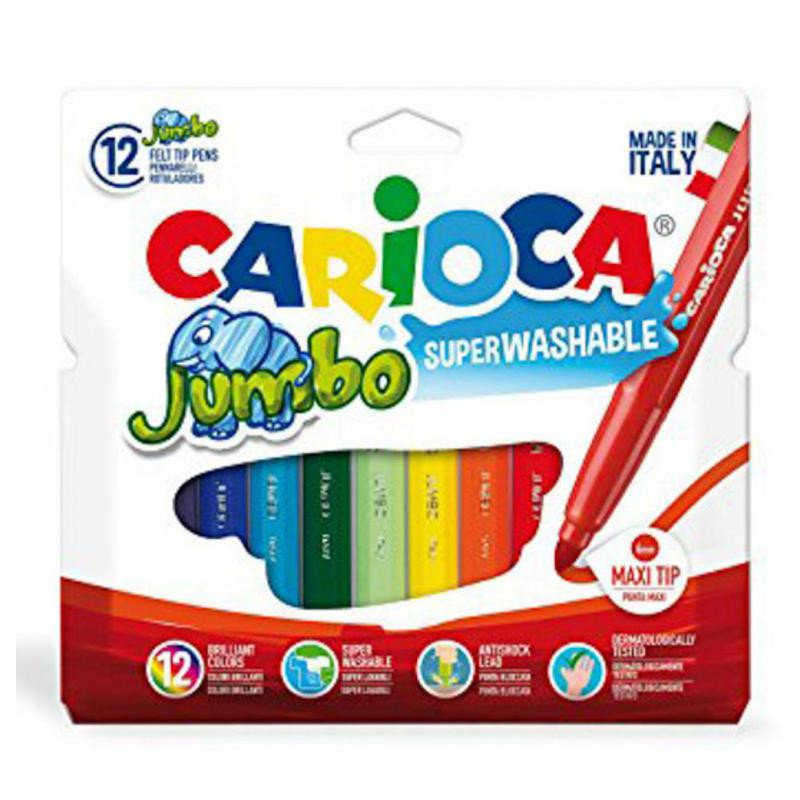 Rotuladores Carioca Jumbo 12 Colores