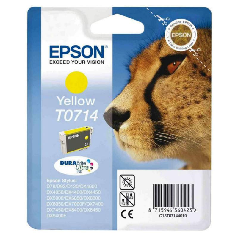 Cartucho de Tinta Epson T0714 Amarillo