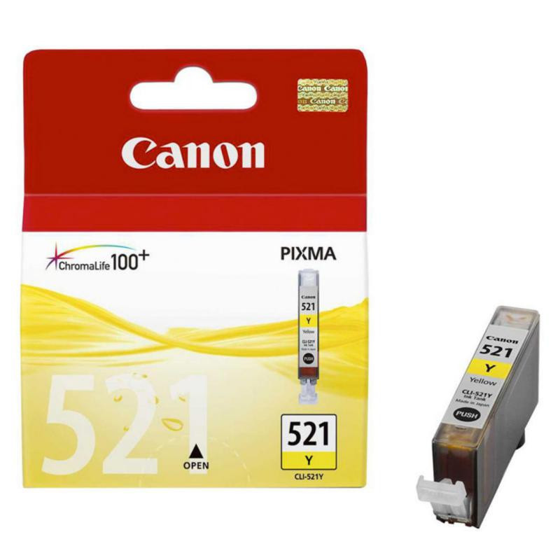 Cartucho de Tinta Canon CLI-521Y 2936B001 Amarillo