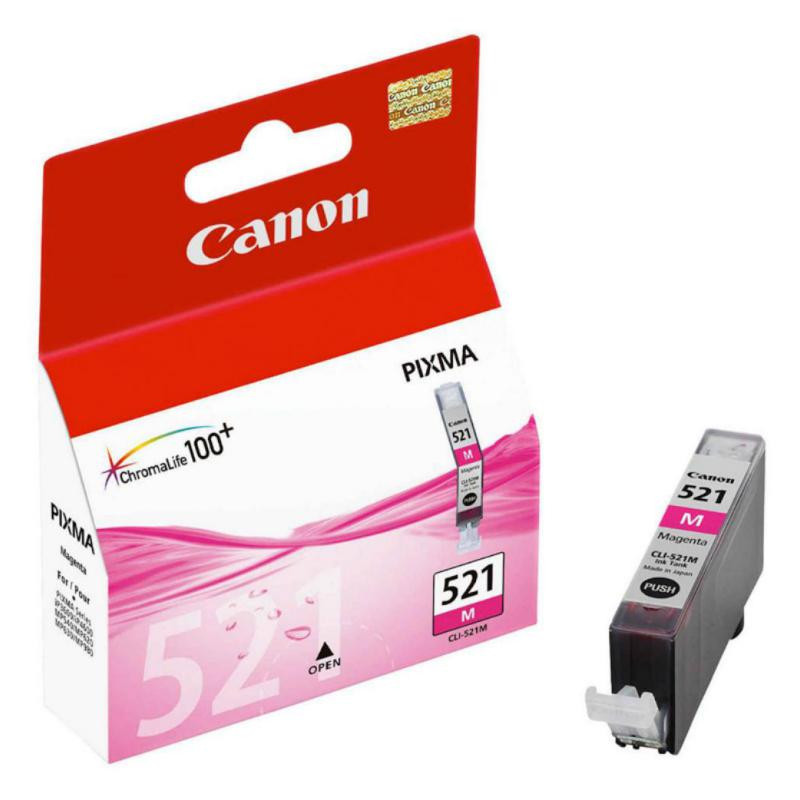 Cartucho de Tinta Canon CLI-521M 2935B001 Magenta