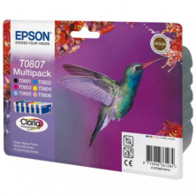 Cartucho de Tinta Epson T0807 Negro y Color4/u