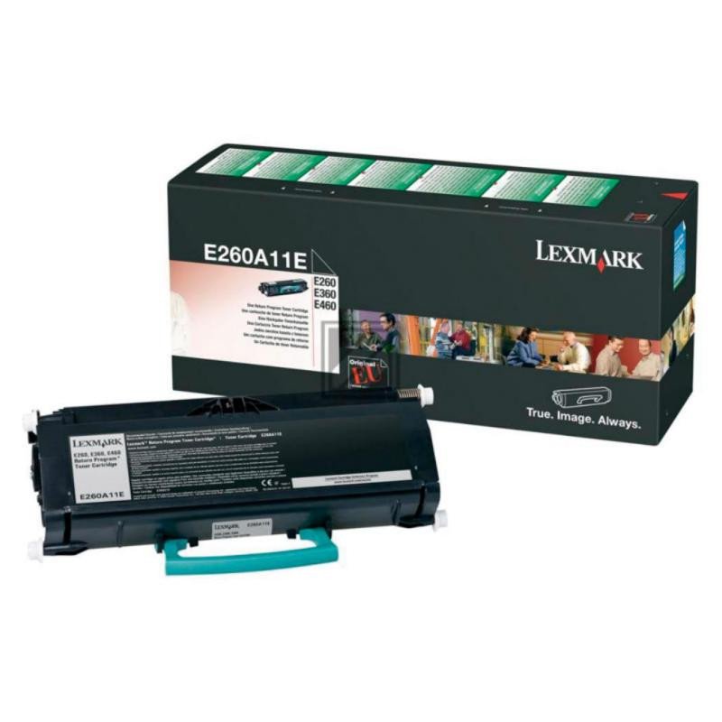 TÃ³ner LÃ¡ser Lexmark E260A11E Negro