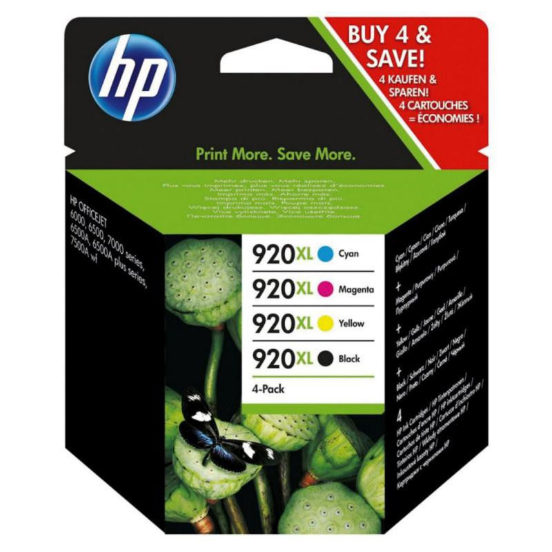 Cartucho de Tinta HP 920 XL C2N92AE Negro y Color 4/u