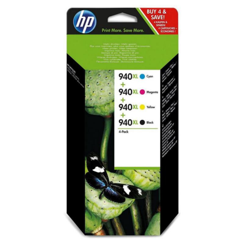 Cartucho de Tinta HP 940 XL C2N93AE Negro y Color 4/u