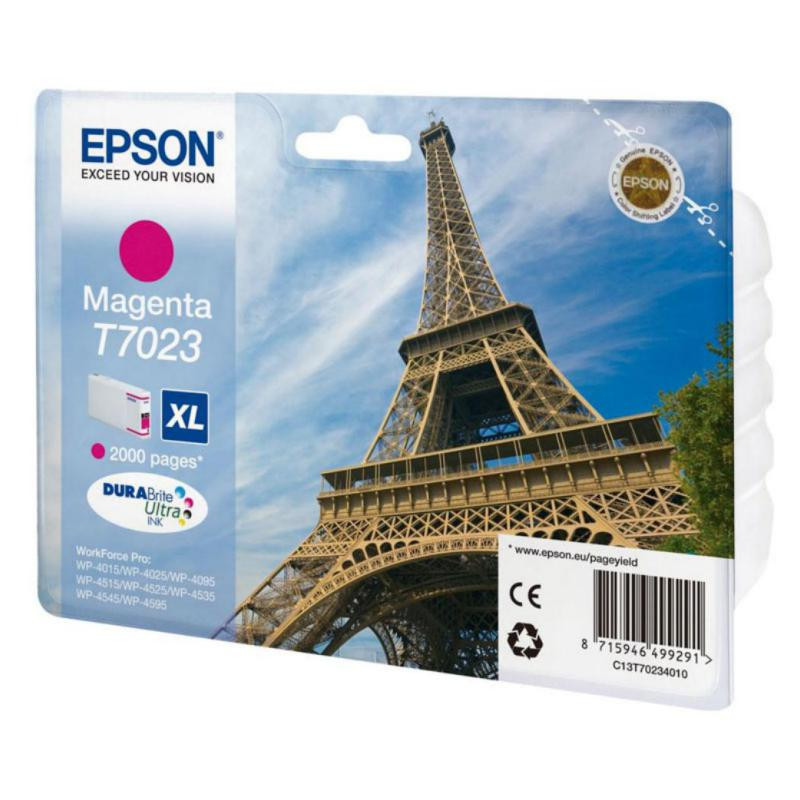 Cartucho de Tinta Epson T7023 Magenta