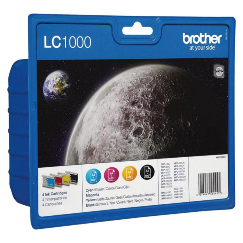 Cartucho de Tinta Brother LC1000 Color 4/u