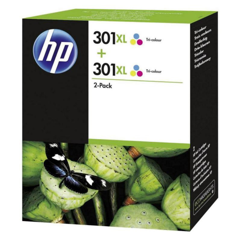 Cartucho de Tinta HP 301 XL D8J46AE Color 2/u