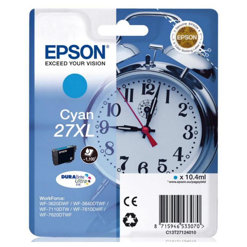 Cartucho de Tinta Epson C13T27124020 Cian