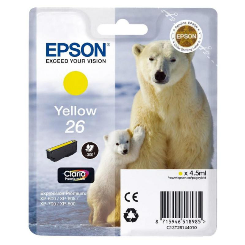 Cartucho de Tinta Epson T13C26144012 Amarillo