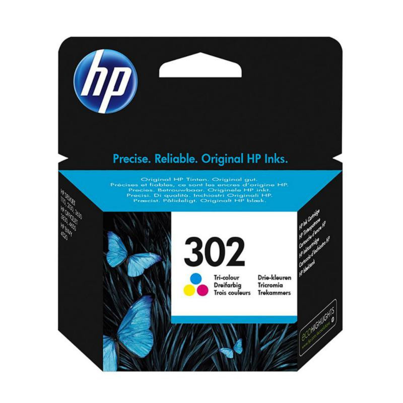 Cartucho de Tinta HP 302 F6U65AE Color