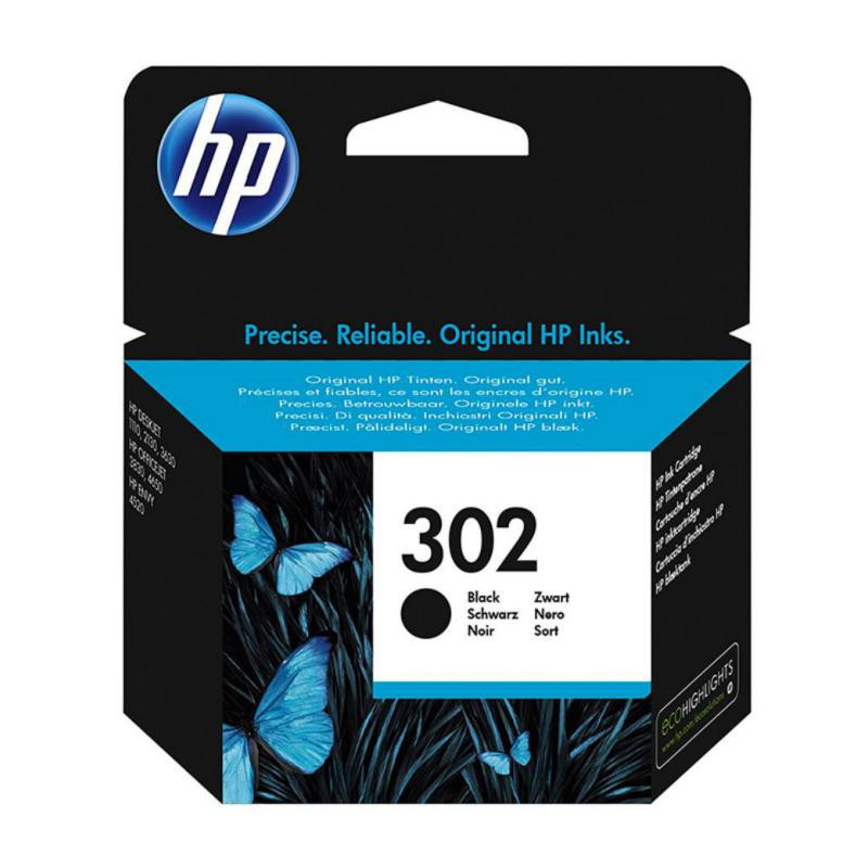 Cartucho de Tinta HP 302 F6U66AE Negro