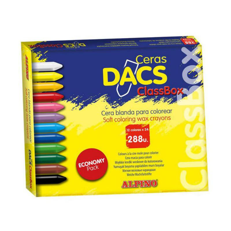 Ceras Blandas Dacs 12 Colores x 24 ud.